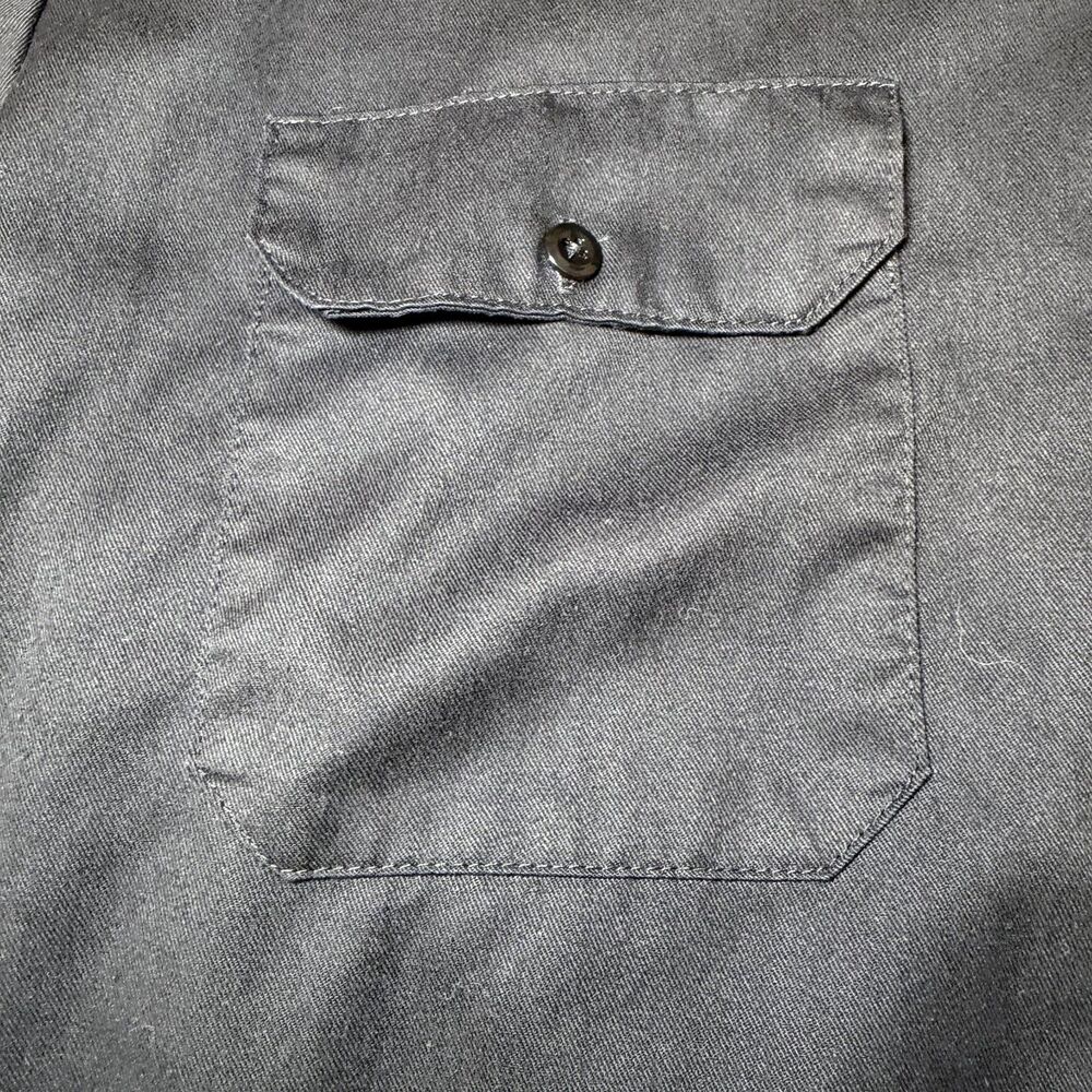 Dickies Mens Size Large Black Work Shirt Utility Uniform Top Buttons Durable - Picture 6 of 11